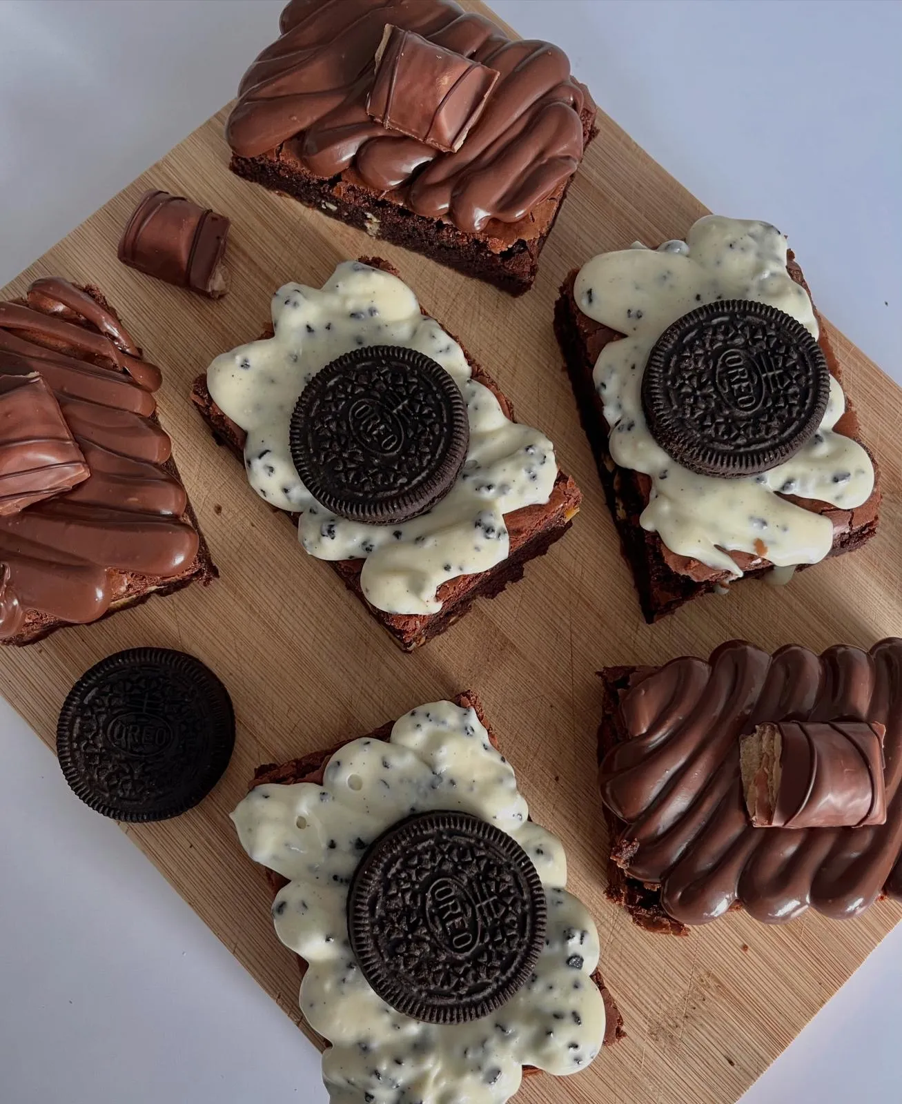 Oreo and Kinder Bueno Brownies