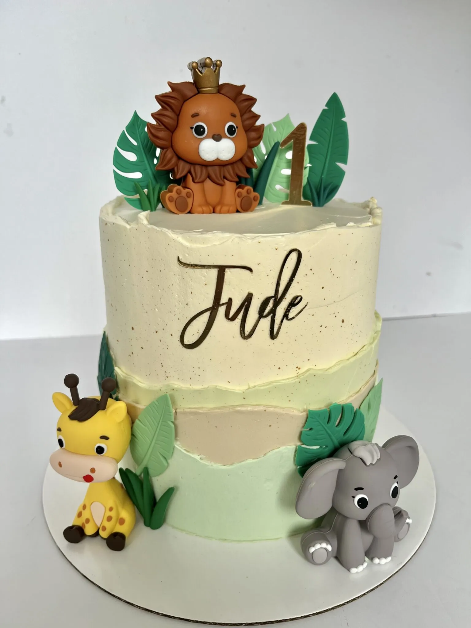 Safari 1st birthday cake