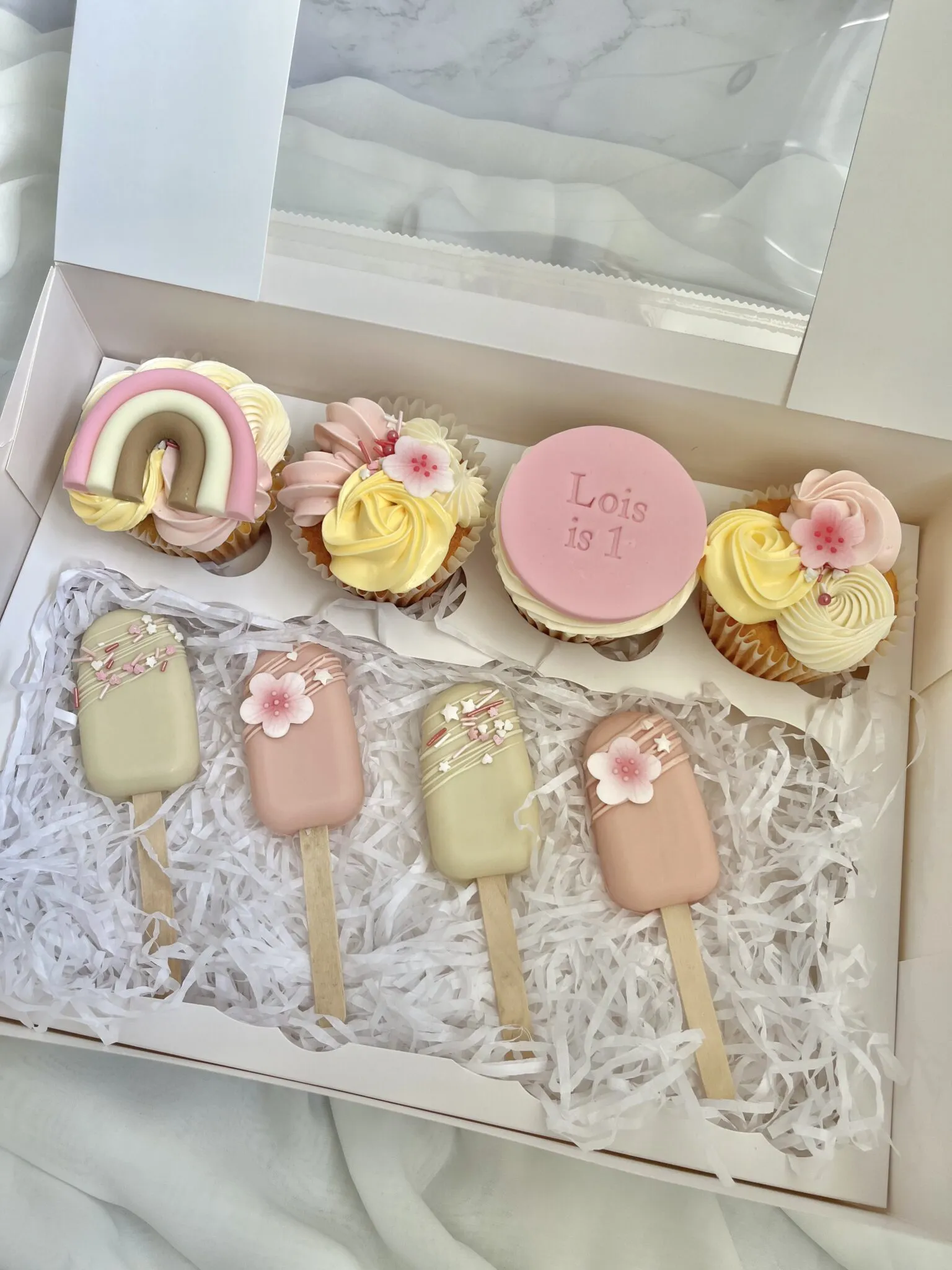 1st birthday cupcakes & cakesicles